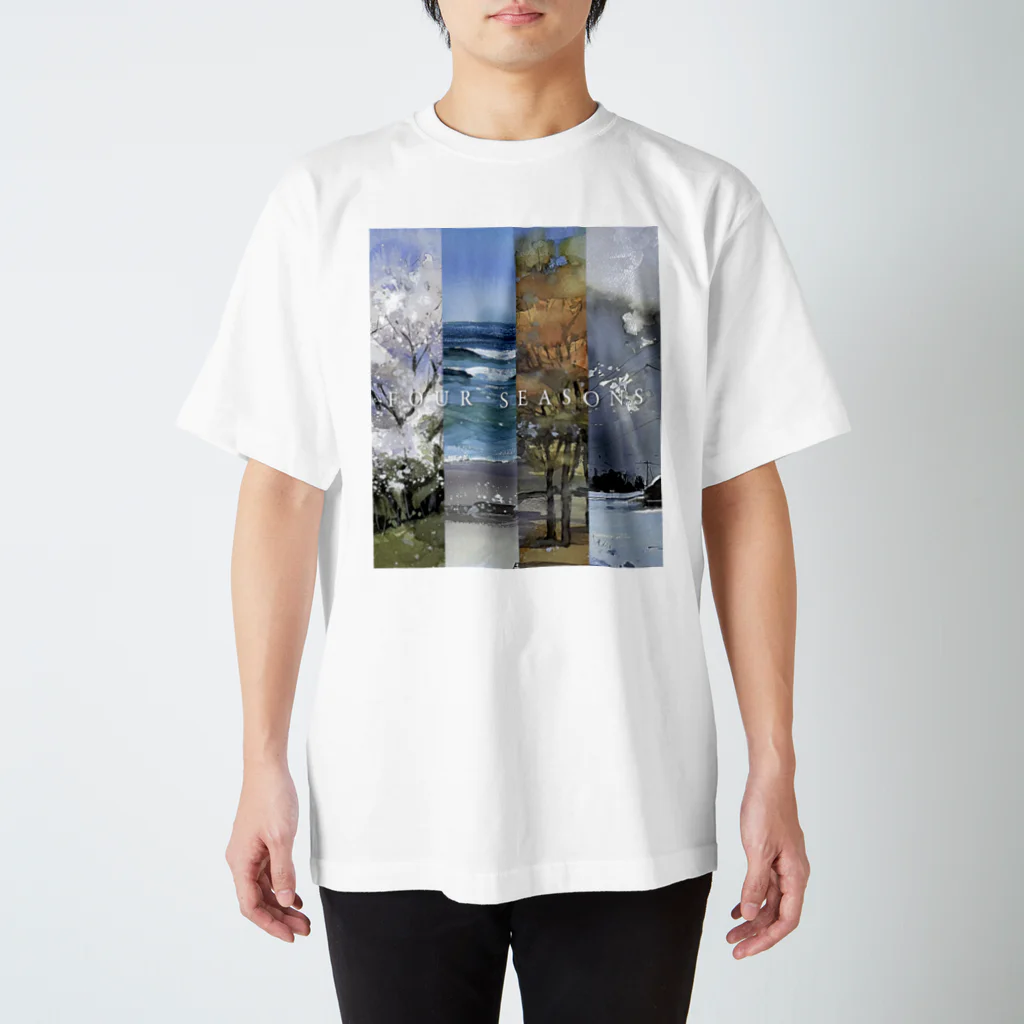 源内コンセプションの【水彩】FOUR SEASONS スタンダードTシャツ