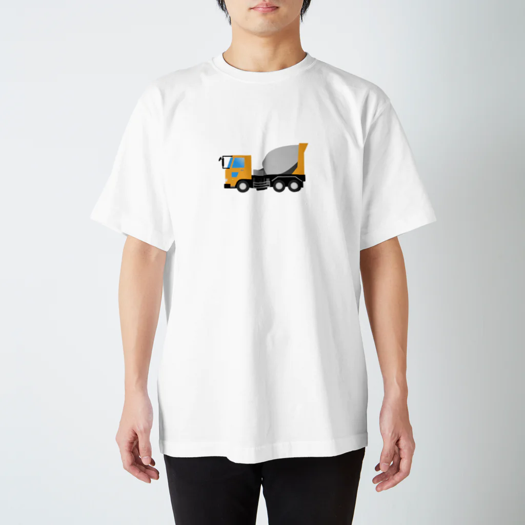 働く車・乗り物Tシャツ／KK商店のミキサー車 スタンダードTシャツ