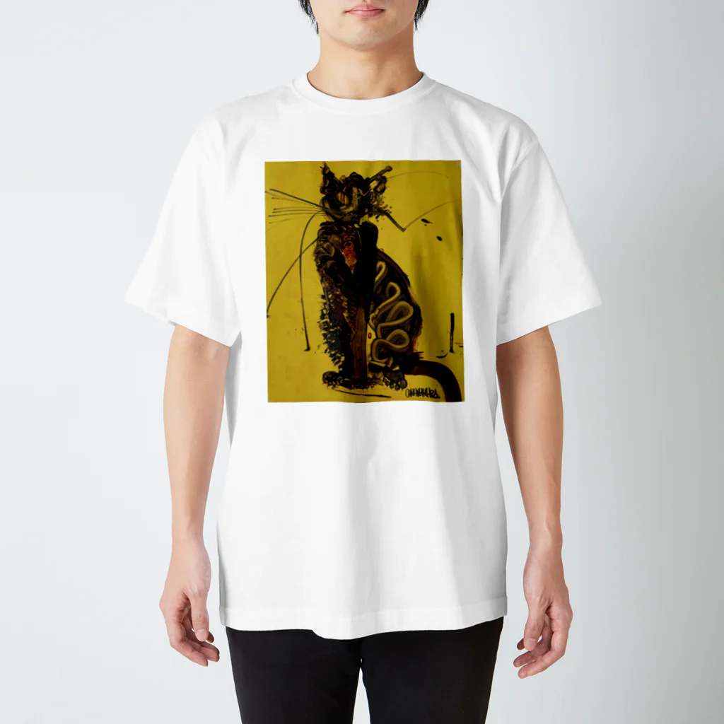 木原千春/KIHACHIHAのBLACK CAT スタンダードTシャツ