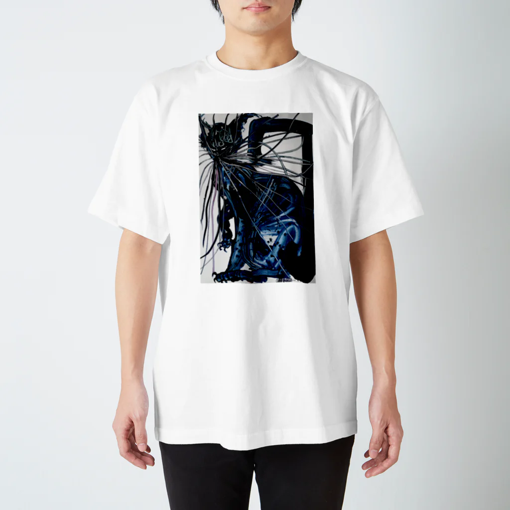 木原千春/KIHACHIHAのBLUE CAT Regular Fit T-Shirt