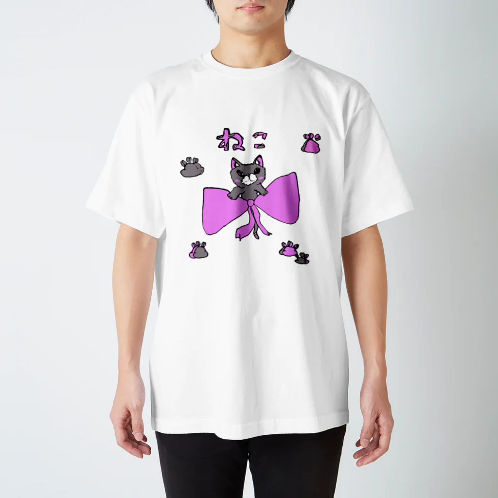 lukanose-kidsのかわねこ Regular Fit T-Shirt