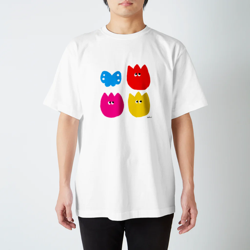 kokoni ここに❤️💛💙💚の💙❤️💕💛 チームスプリング スタンダードTシャツ