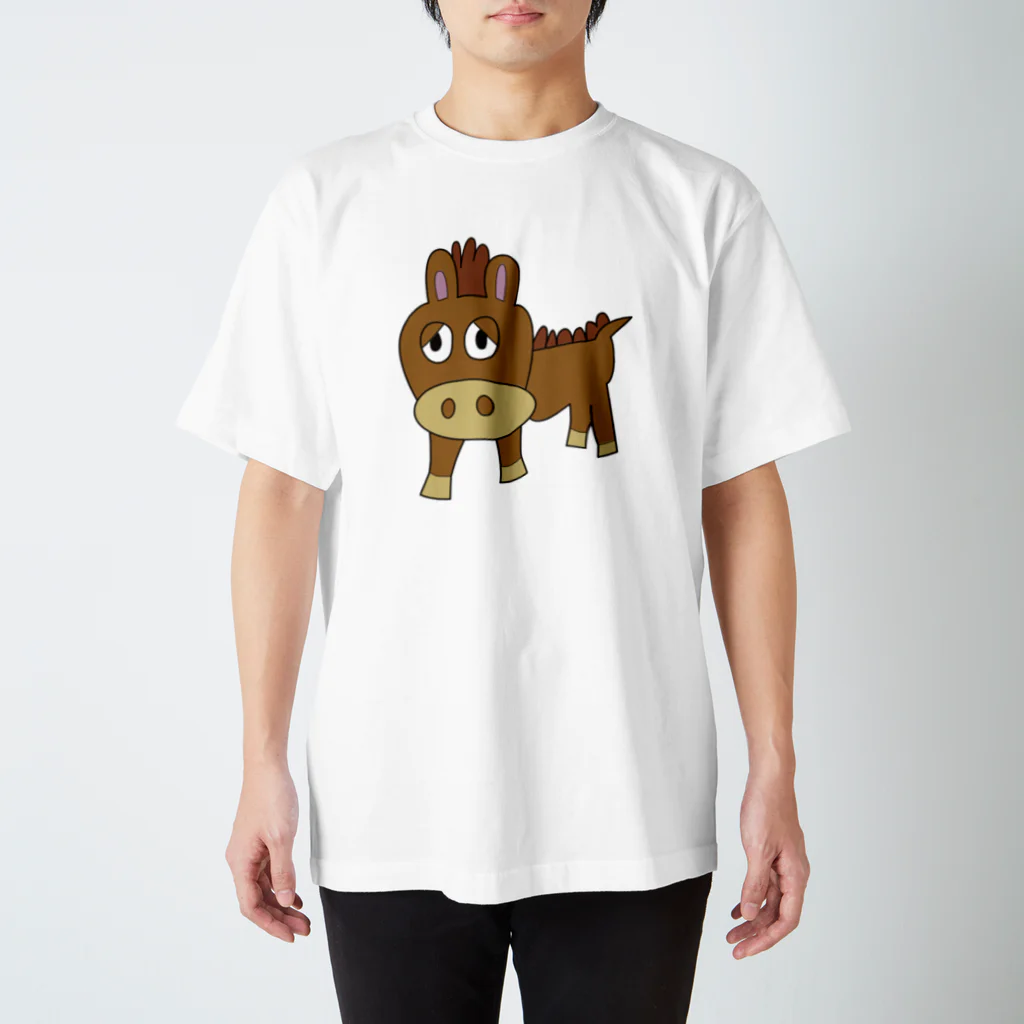 おならっきょのこまりウマ スタンダードTシャツ