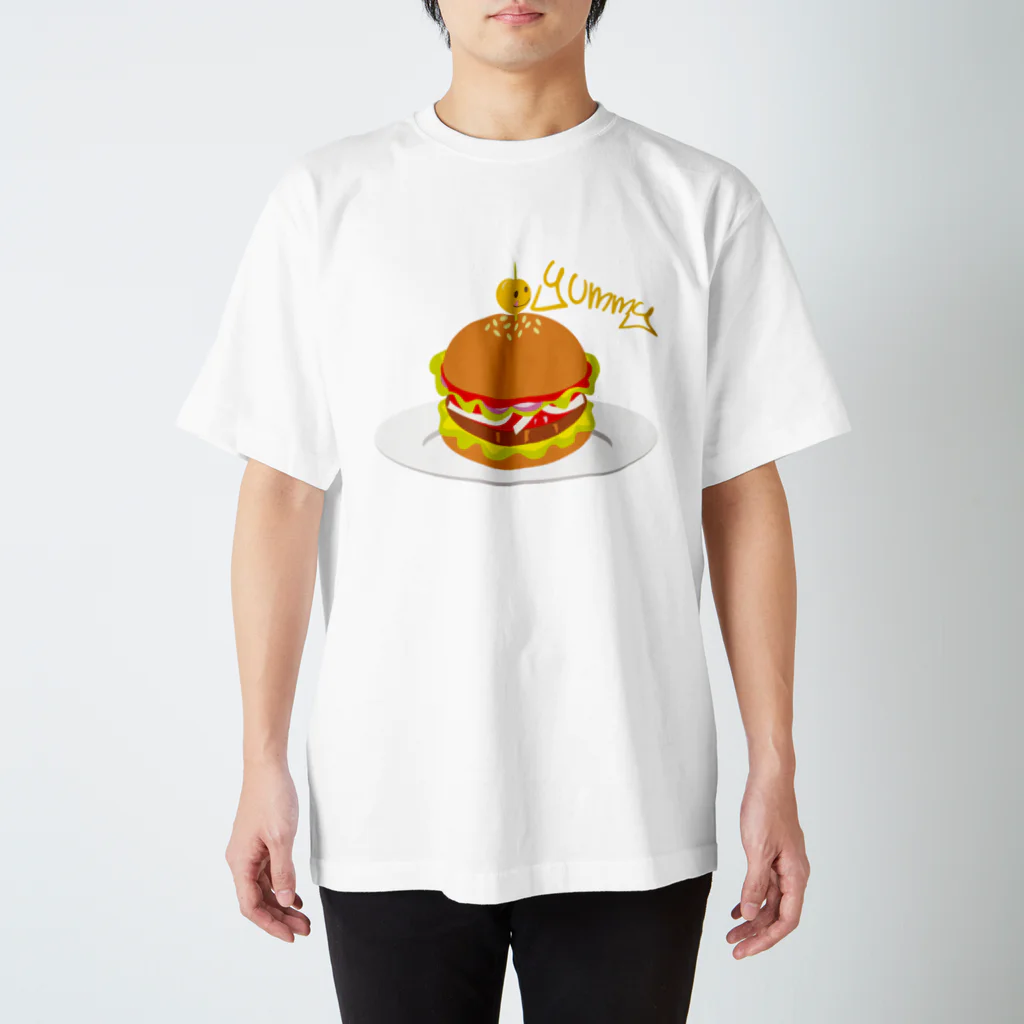 AURA_HYSTERICAのHamburger Regular Fit T-Shirt