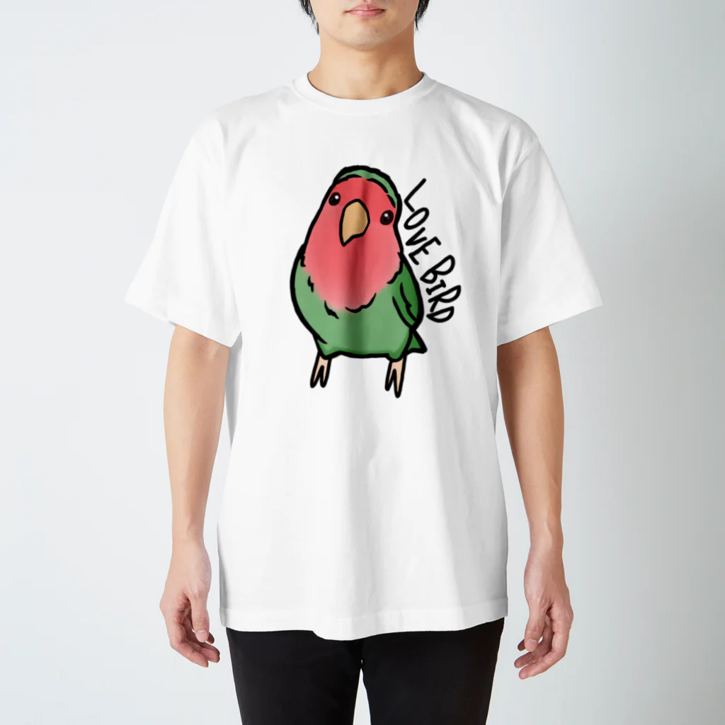 ぴのとま@の小首を傾げるコザクラインコ Regular Fit T-Shirt