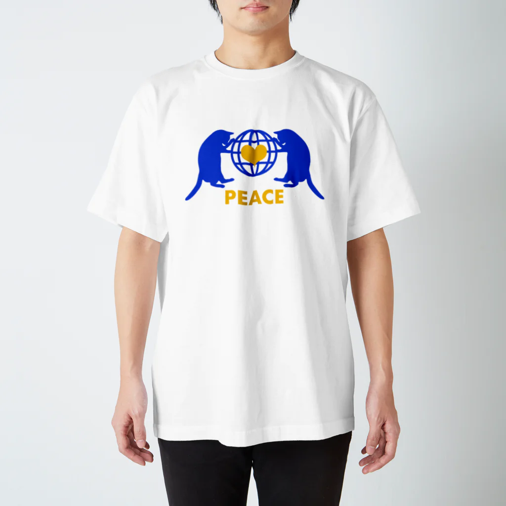保護猫支援ショップ・パール女将のお宿のpeace  티셔츠