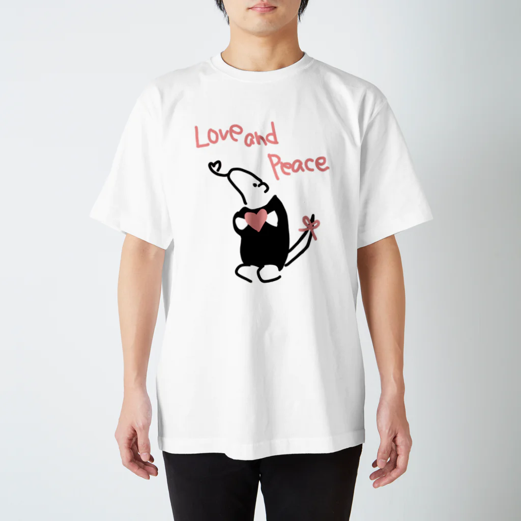 ミナミコアリクイ【のの】のLove and Peace Regular Fit T-Shirt