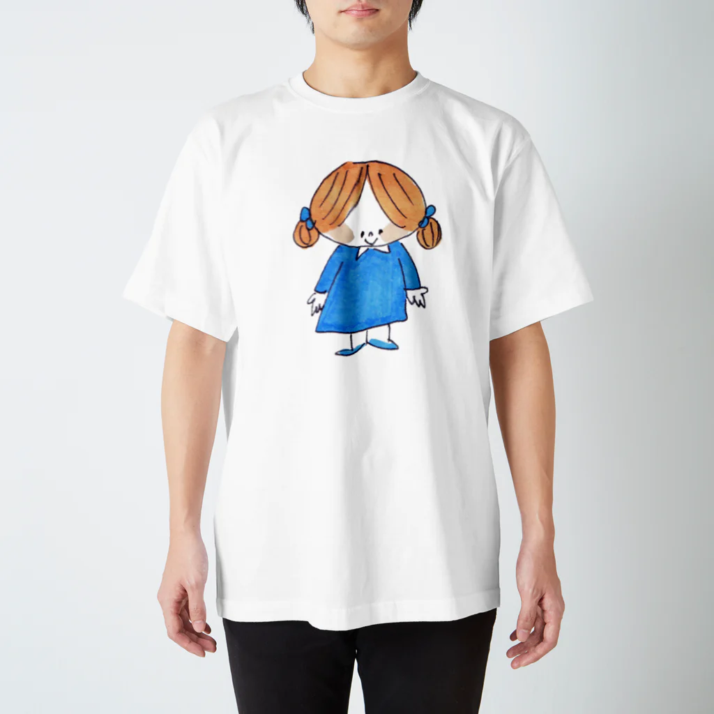 ゆきんこのデニムスカートの女の子 スタンダードTシャツ