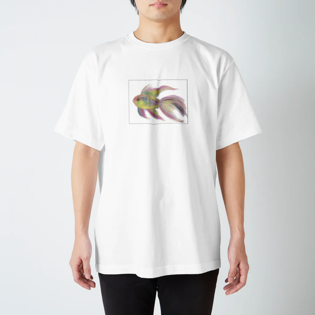 お魚Tシャツのパステル・お魚・Fish Regular Fit T-Shirt