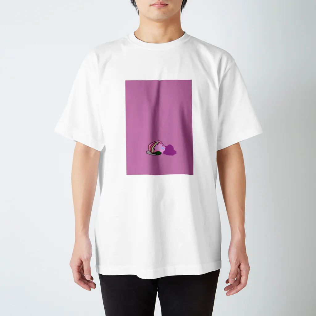 手作り果林の桃饅頭ちゃんと猫 ねこむ Regular Fit T-Shirt