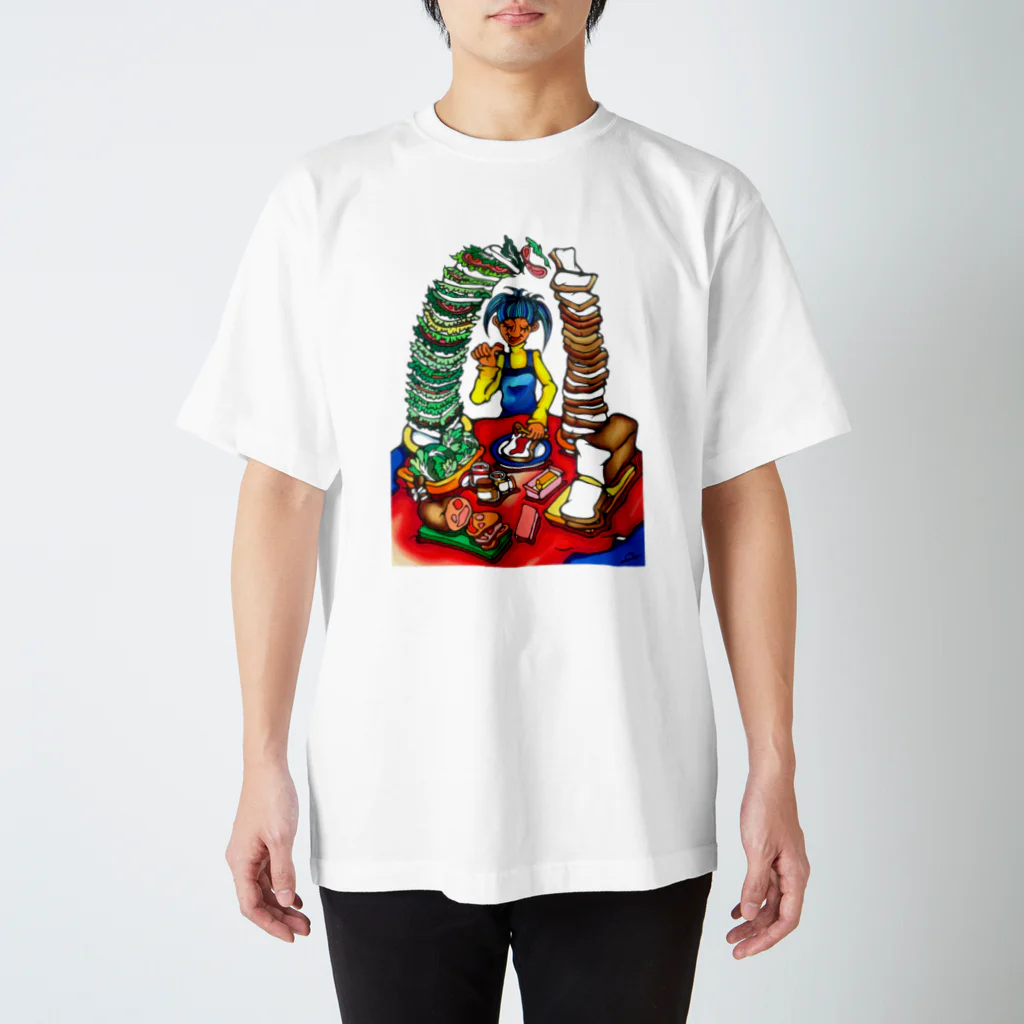 ◆◆◆◆ OCO's SHOP ◆◆◆◆【POP ART】の🌈sandwich スタンダードTシャツ