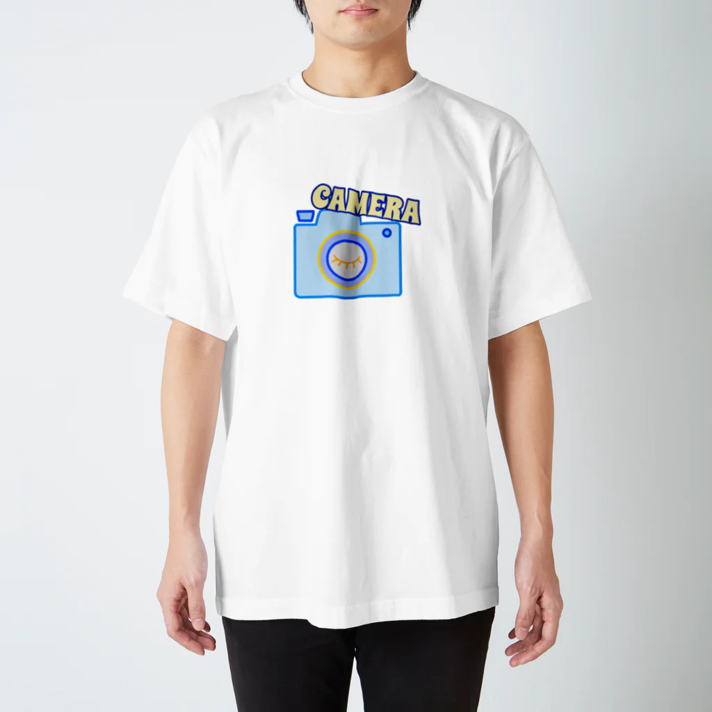 charlolのcamera ブルー Regular Fit T-Shirt