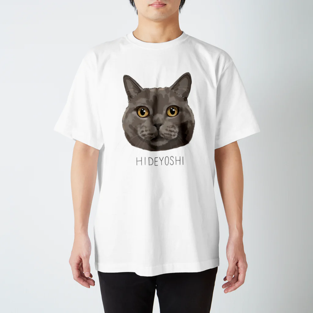 みきぞーん｜保護猫 ミッキー画伯と肉球とおともだちのhideyoshi Regular Fit T-Shirt