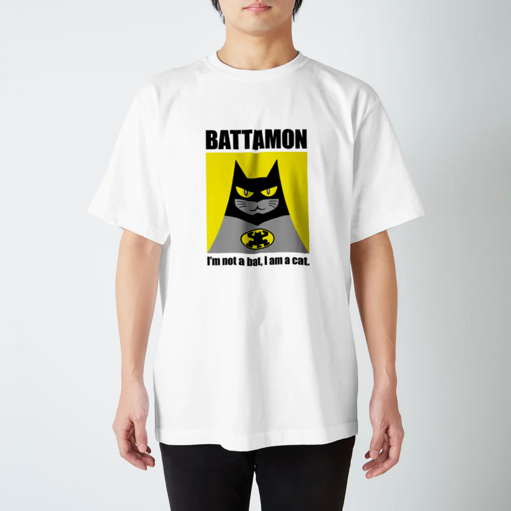 Neko-Shika-Katanのバッタモン　淡色生地用 スタンダードTシャツ