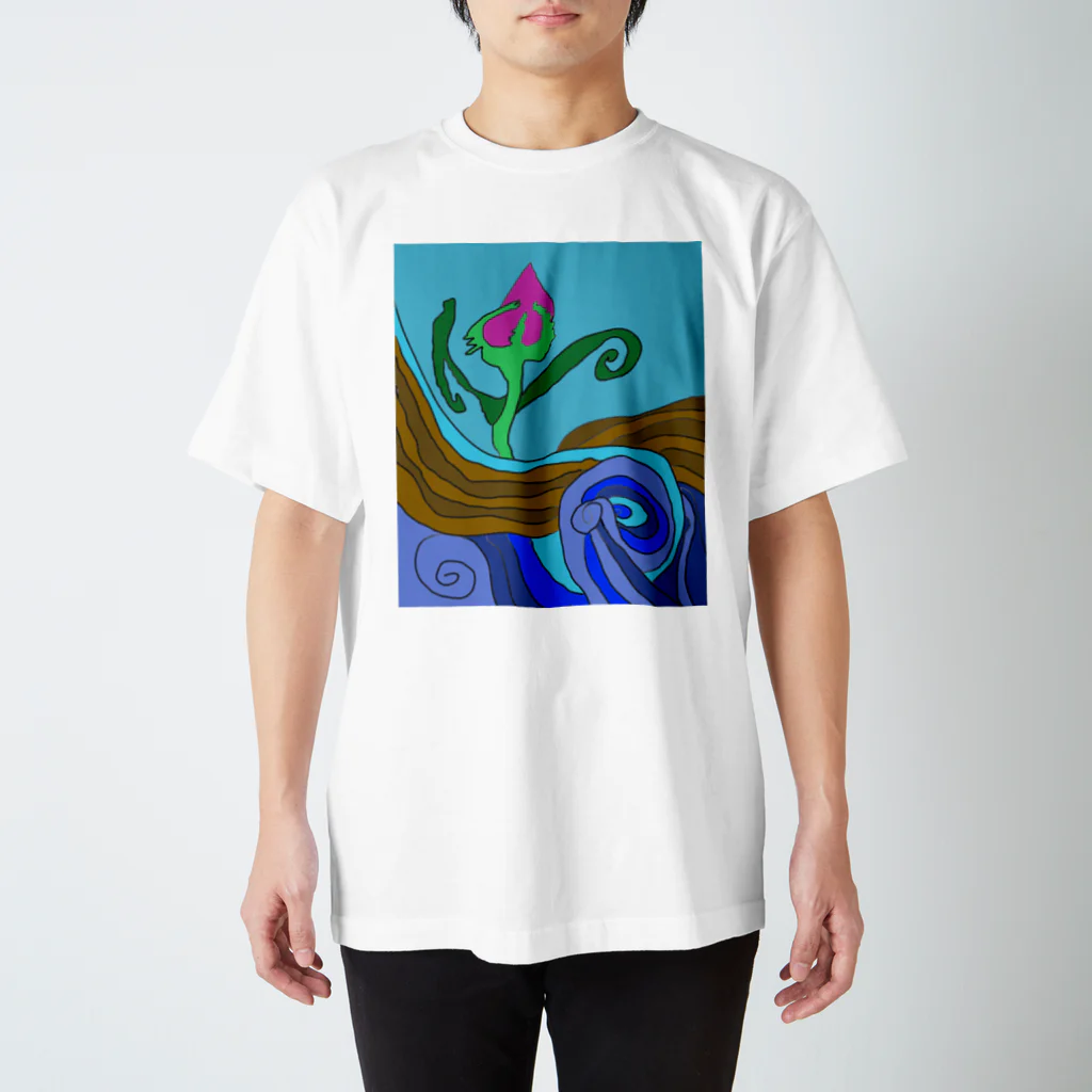 junsen　純仙　じゅんせんのJUNSEN（純仙）大地の水脈 Regular Fit T-Shirt