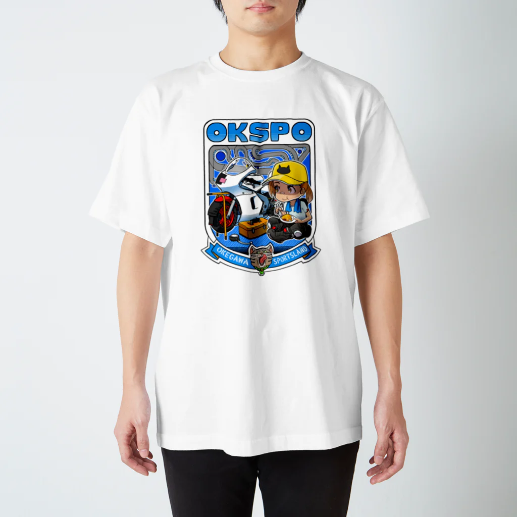 桶川スポーツランドのオケスポレーシングガール スタンダードTシャツ