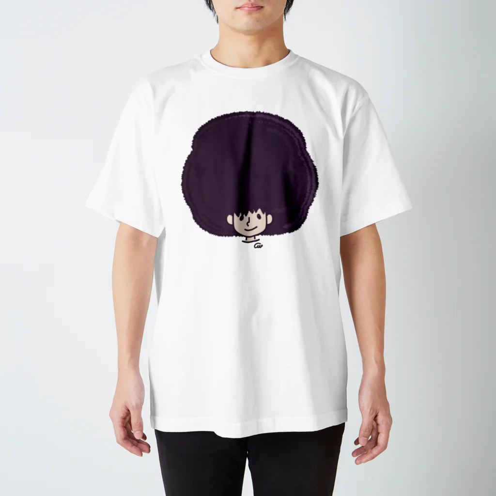 イラスト MONYAAT のアフロ、育てすぎ Regular Fit T-Shirt