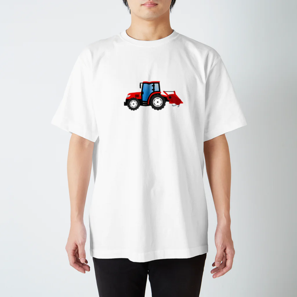 働く車・乗り物Tシャツ／KK商店のトラクター スタンダードTシャツ