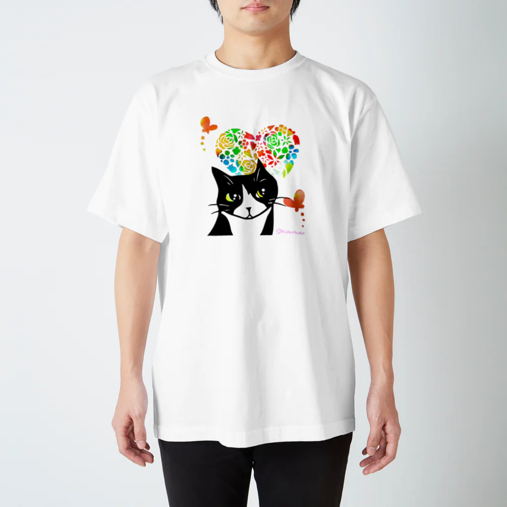 まつり猫ショップのLOVE HEART Regular Fit T-Shirt