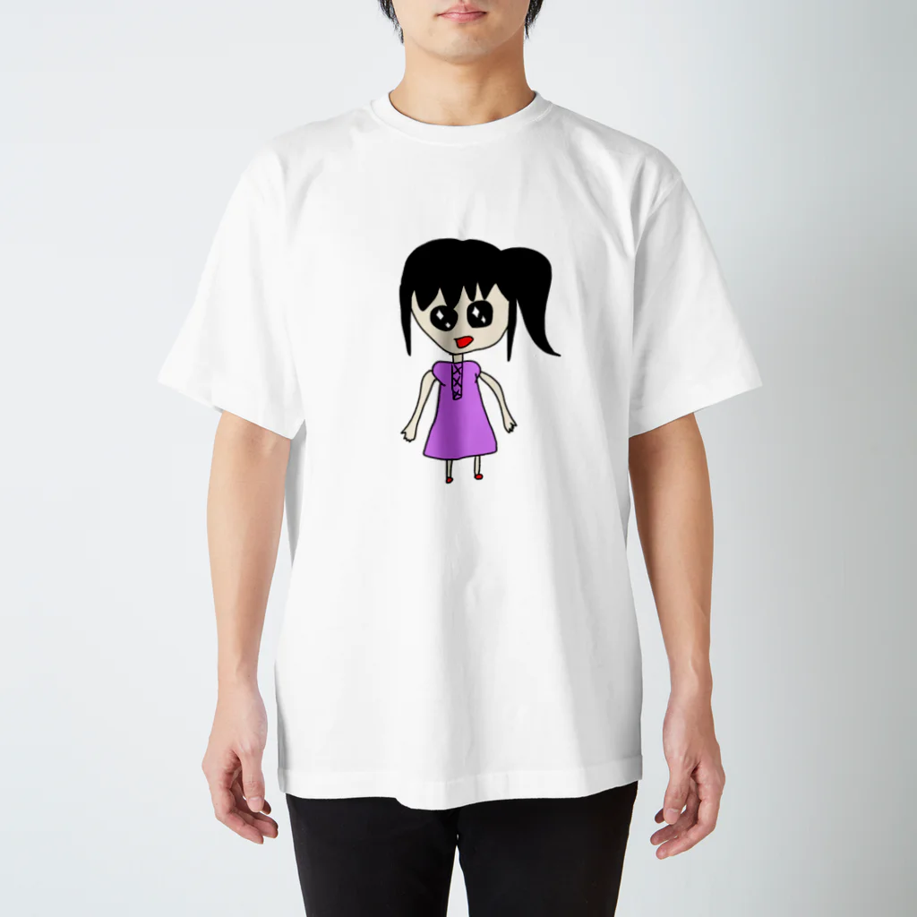 dokodemodoaの幼稚園児が描いたような絵 スタンダードTシャツ