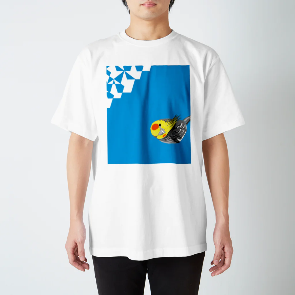 akink(ｱｷﾝｺ)のオカメインコのまなざし スタンダードTシャツ