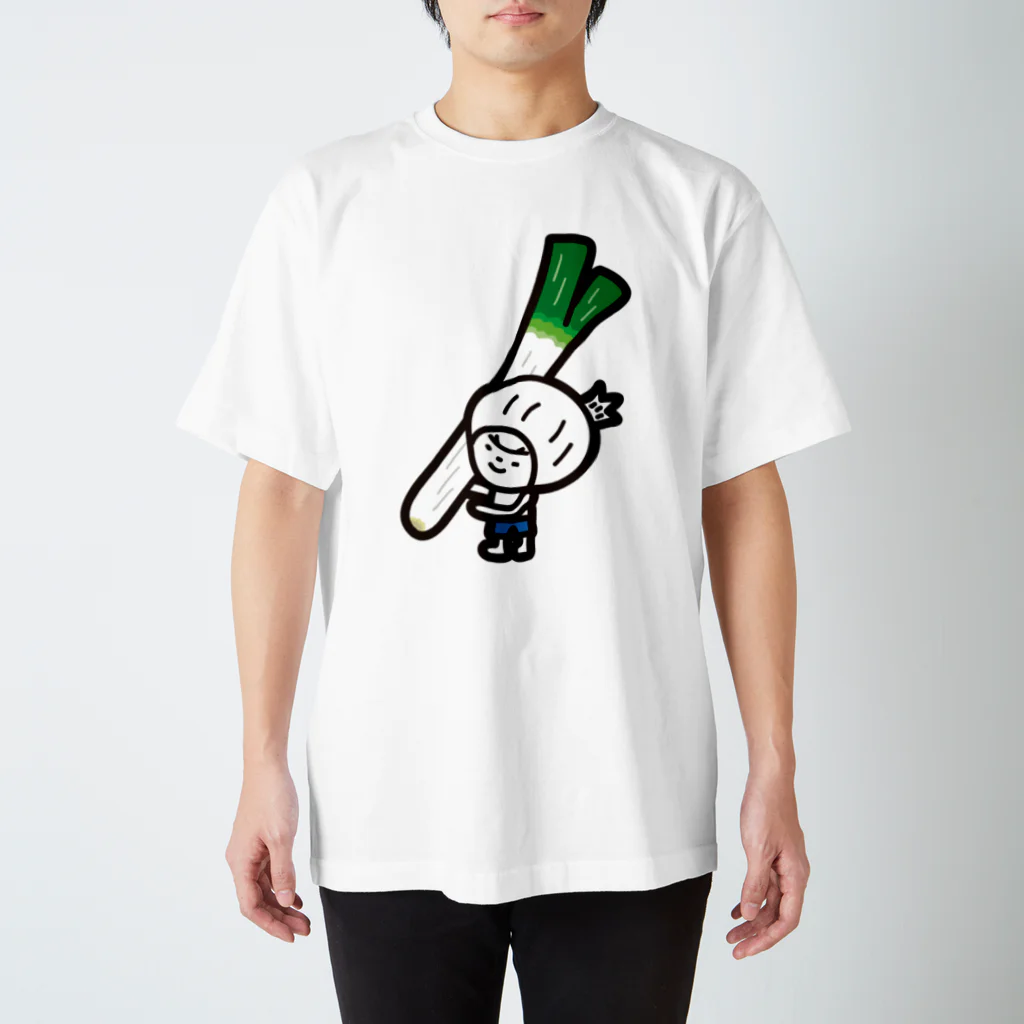 きくのらくがきのねぎときく Regular Fit T-Shirt