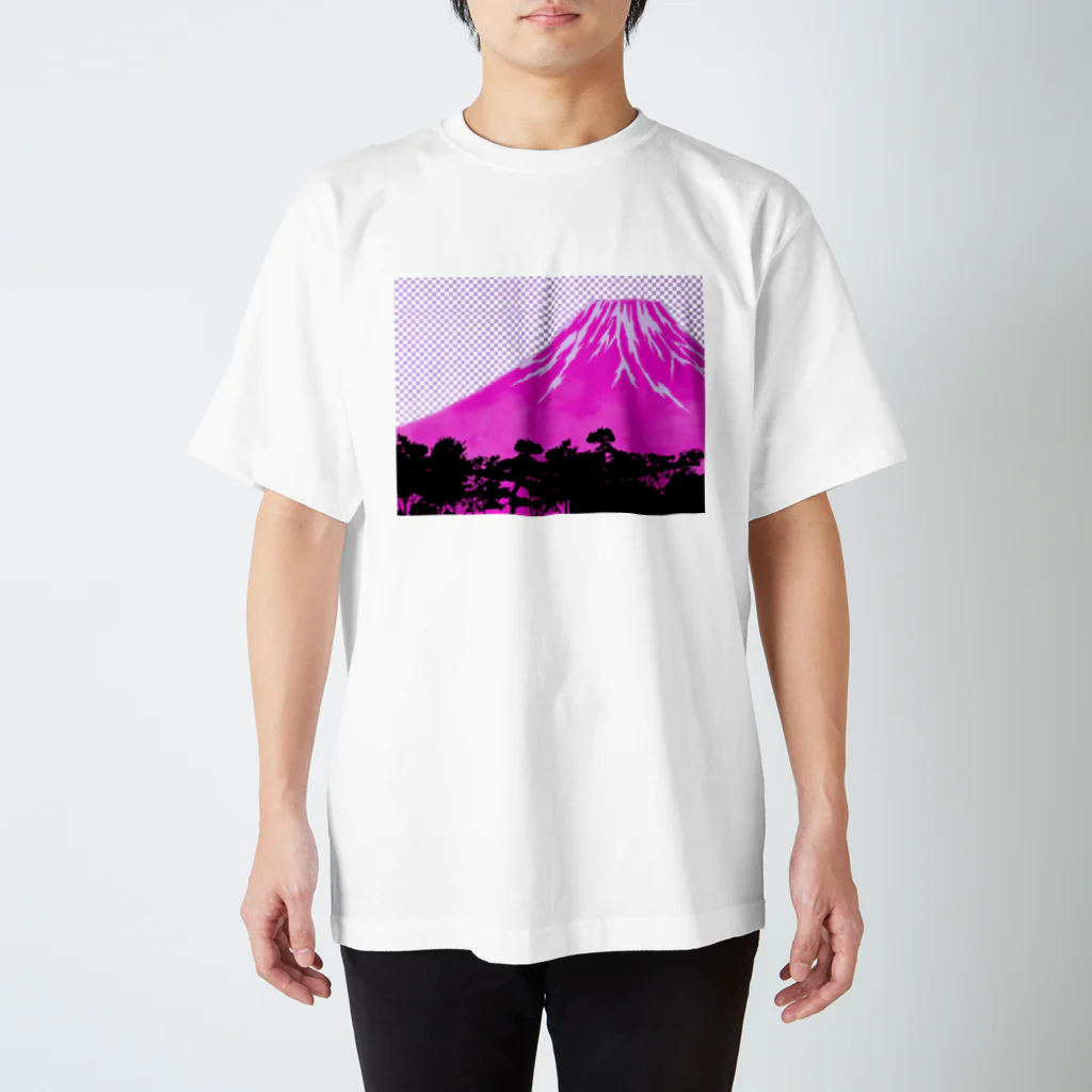 NOBURINのPINK FUJI スタンダードTシャツ