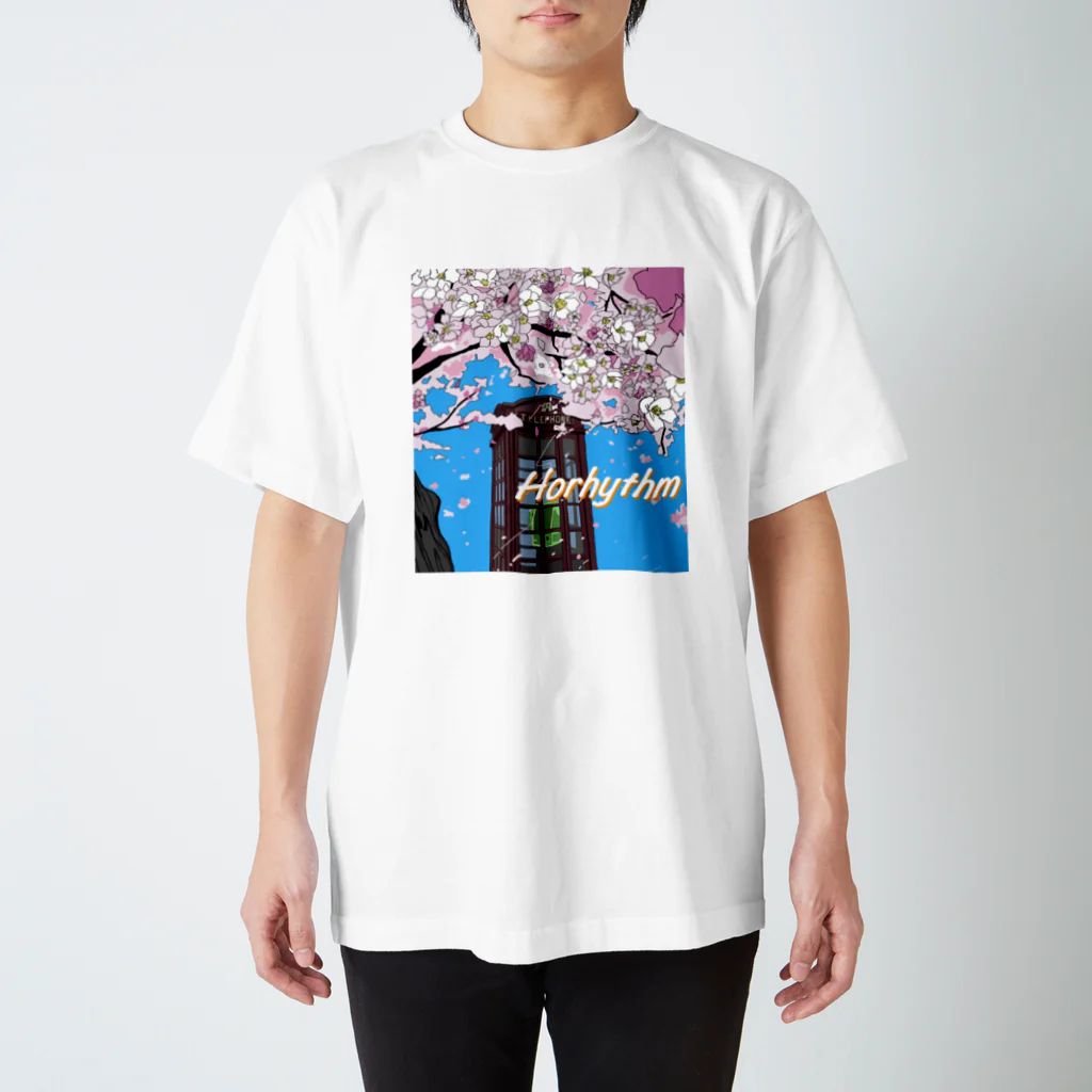 チャーモ雑貨店のシティポップ風『Horhythm Spring』 Regular Fit T-Shirt