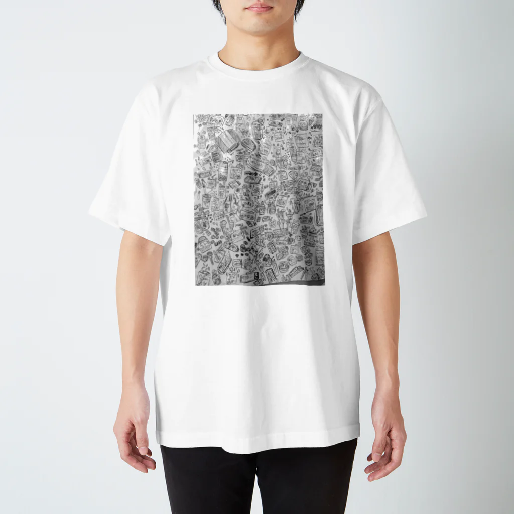 LiLりり🦖🌞のQRコード風駄菓子 Regular Fit T-Shirt