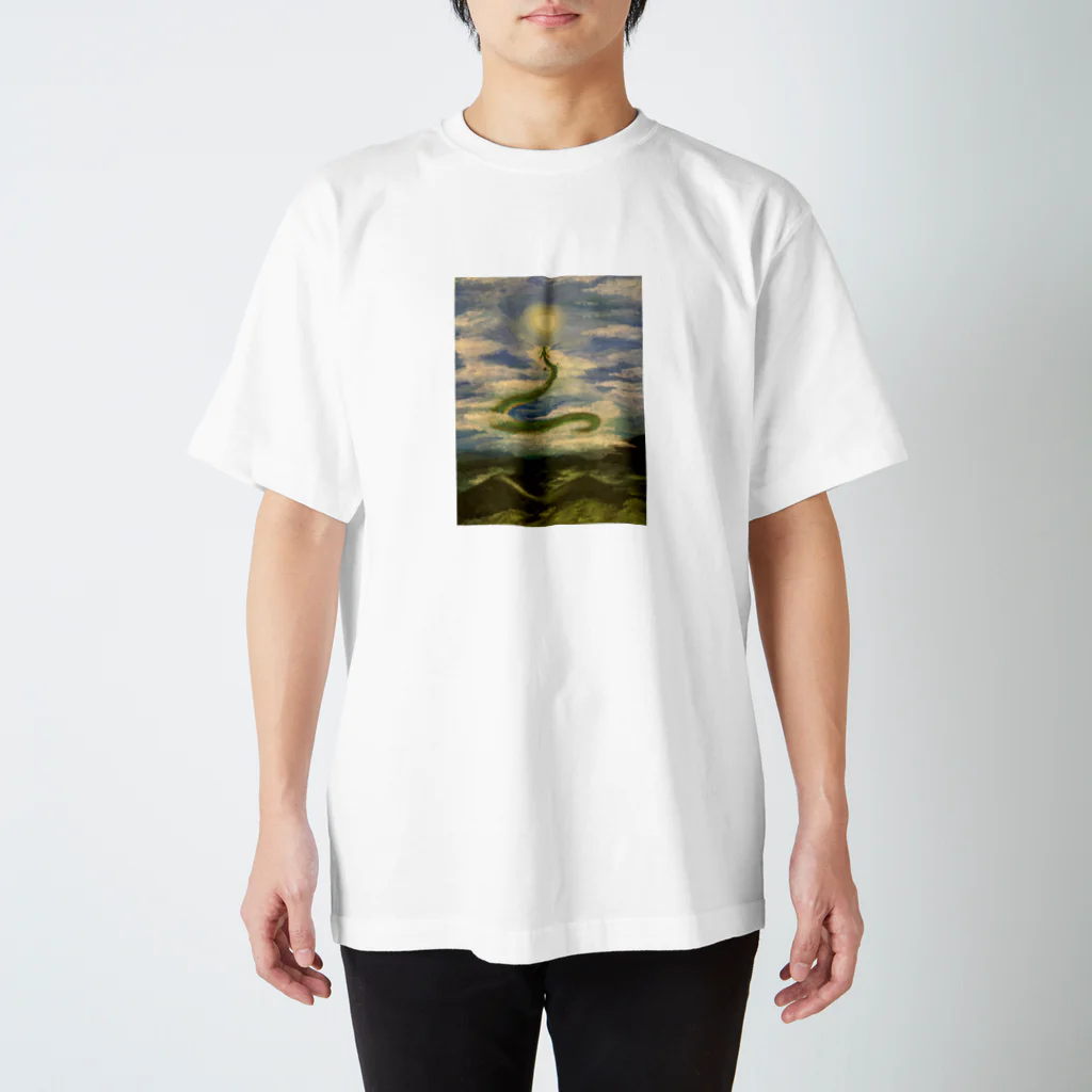 ギャラリー縁の昇龍　- The dragon ascending to heaven - Regular Fit T-Shirt