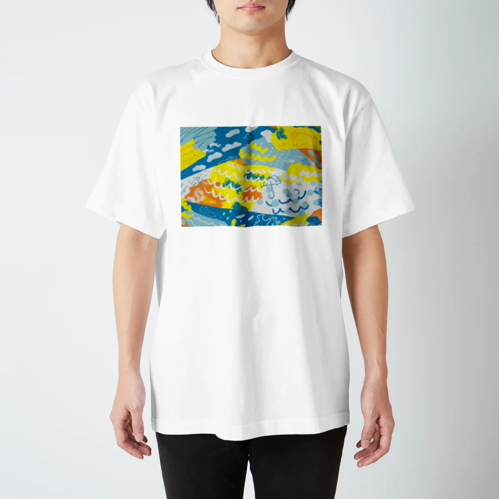 hoshiasの天気のねこ Regular Fit T-Shirt