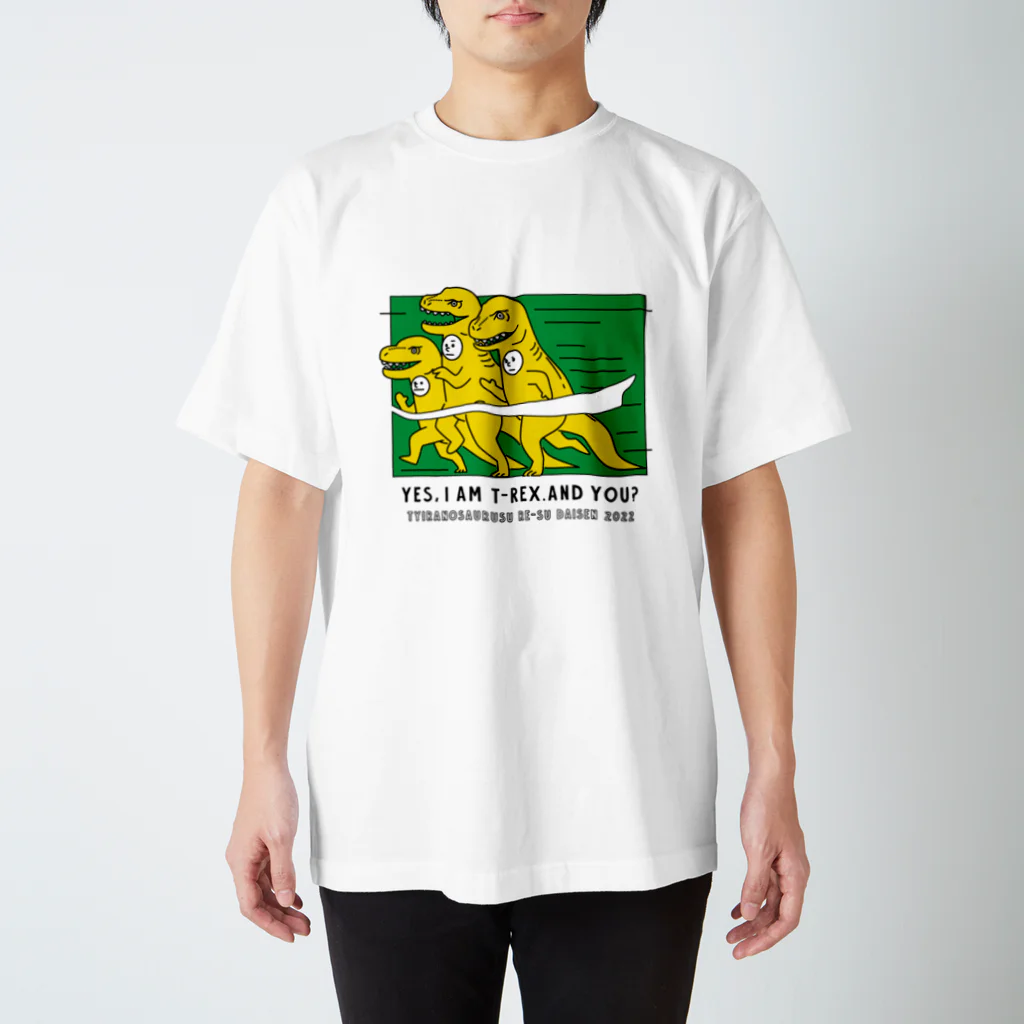 nachoskawamotoのT-REX race 2022 カラーT両面 スタンダードTシャツ