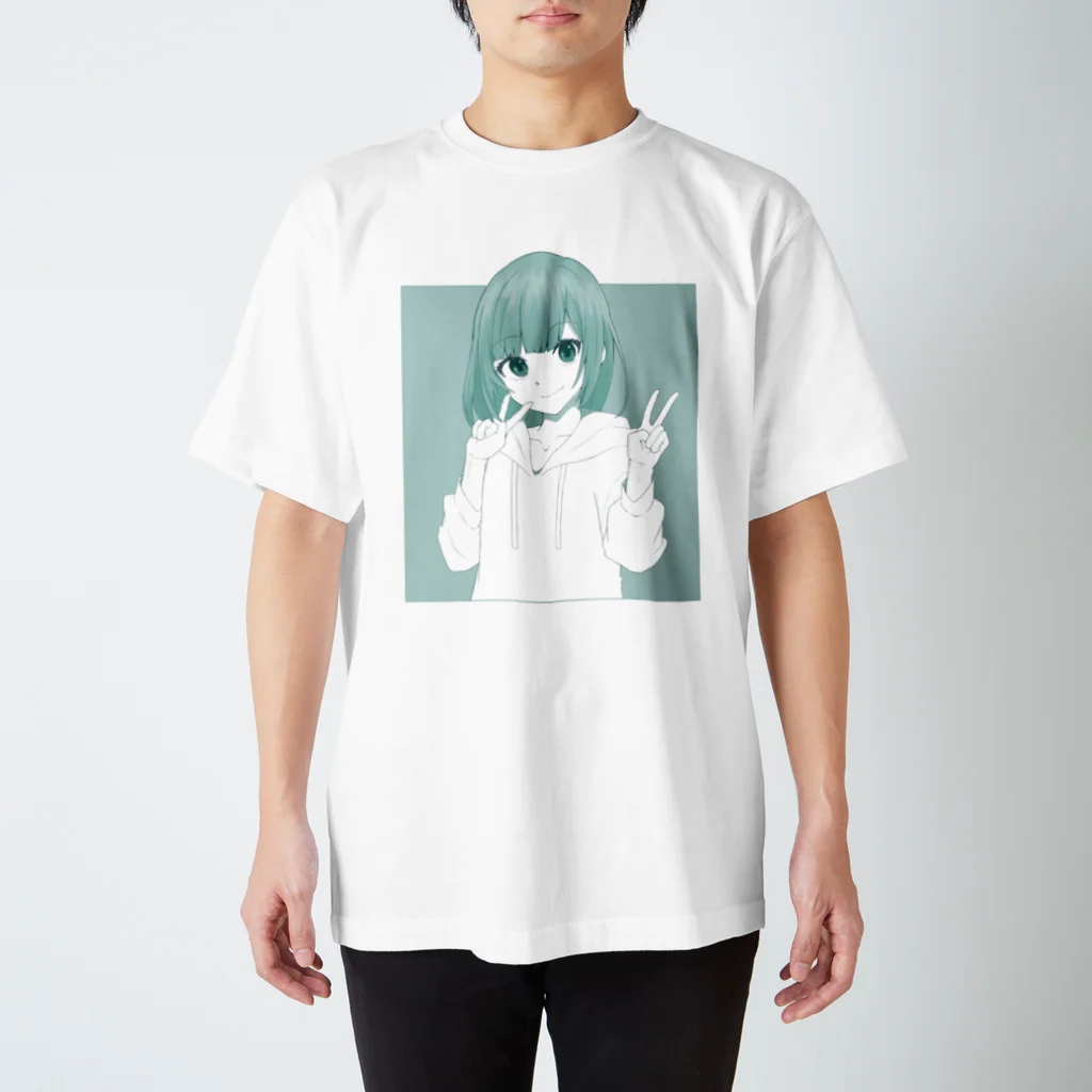 ミントのWピース スタンダードTシャツ