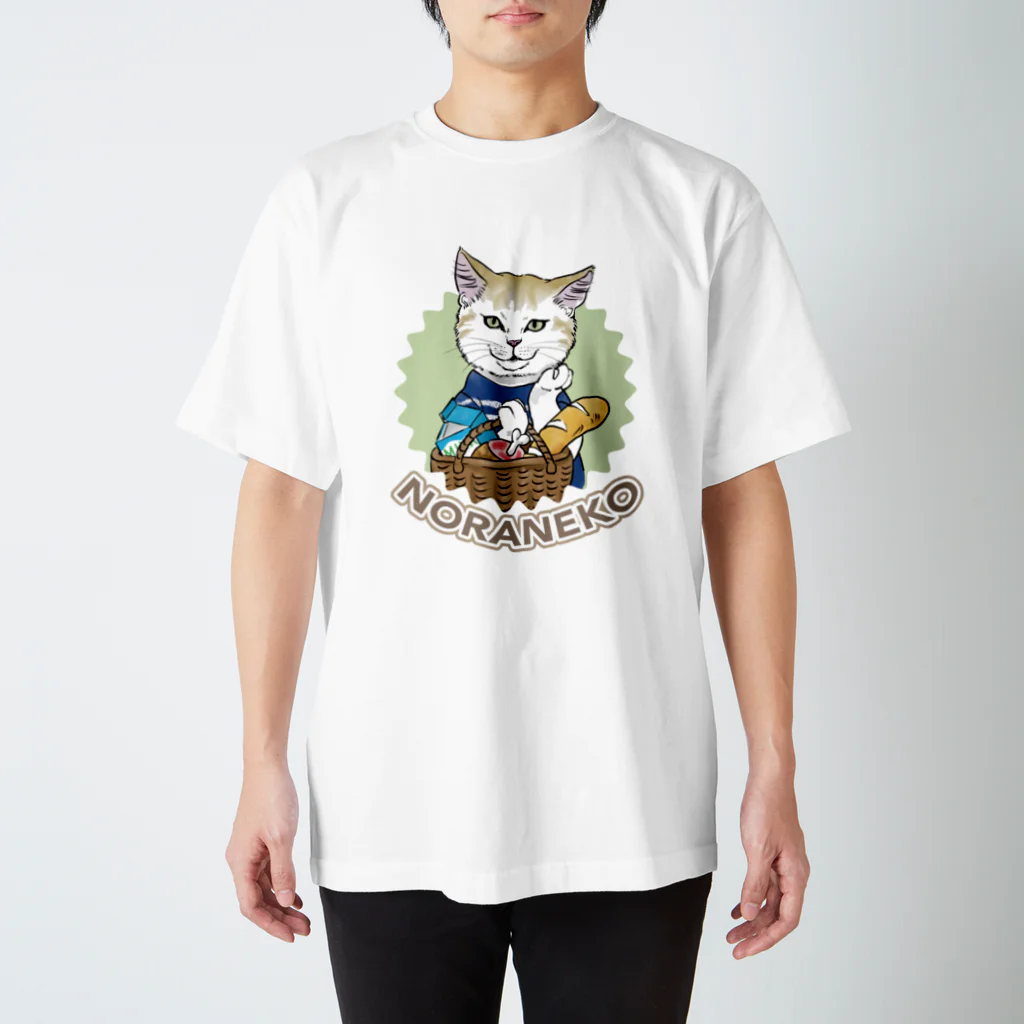 noraneko_storeのお買い物猫 Regular Fit T-Shirt