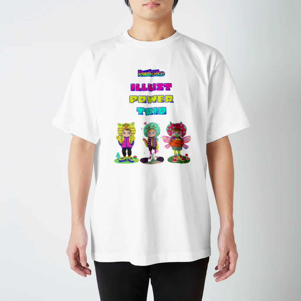 Radio Like hmm...のIllust Power Trio スタンダードTシャツ