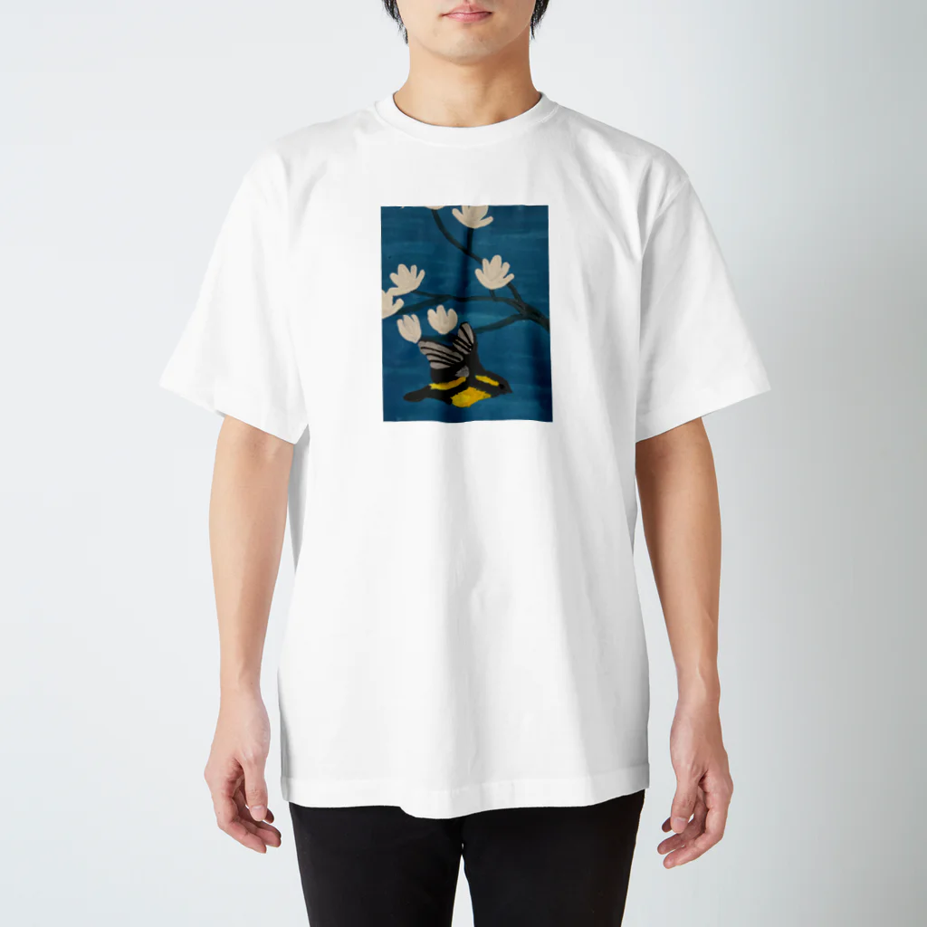 zimei-diary の白モクレンとキビタキ Regular Fit T-Shirt