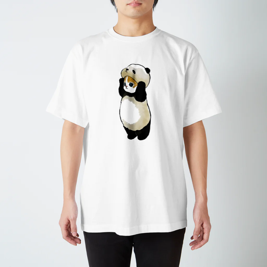 mofusandのねこかぶり（パンダ） Regular Fit T-Shirt