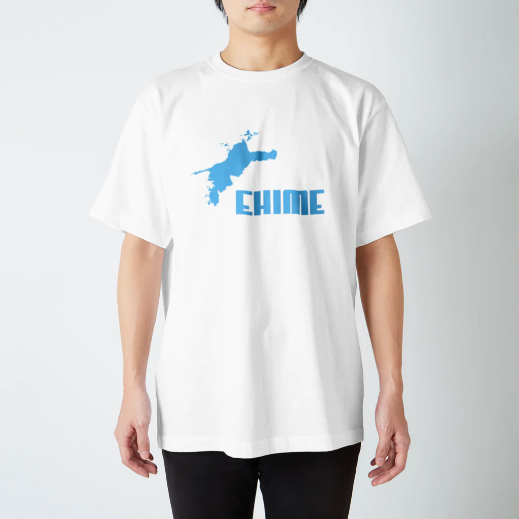 スクゥーマのEHIME-T　LightBlue スタンダードTシャツ