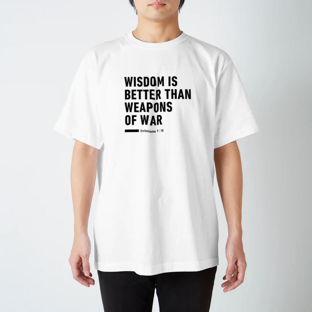 VISION_POSTALのWISDOM＿伝道の書9：18　白系 Regular Fit T-Shirt