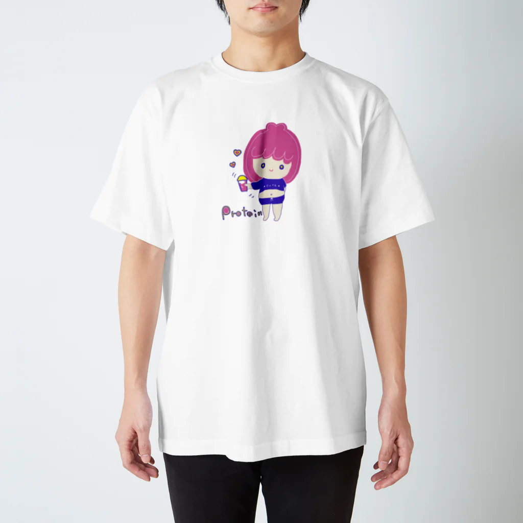 rurugirlのプロテイン女子 スタンダードTシャツ