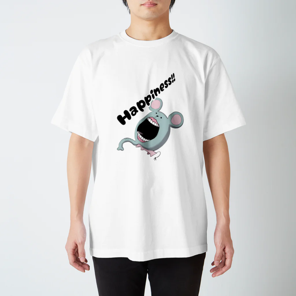 にょろこのHappinessねこ スタンダードTシャツ