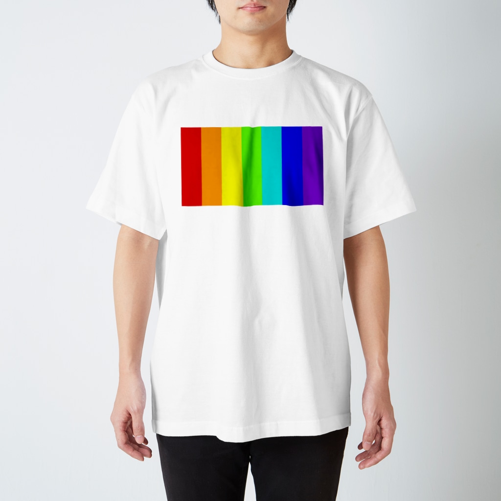 ツーシームのレインボー（通常・文字なし） Regular Fit T-Shirt