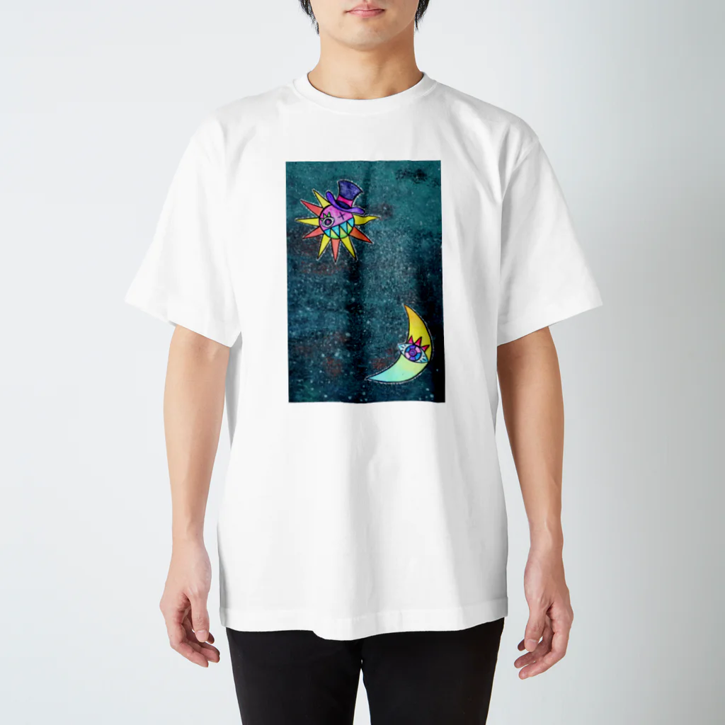 珈琲処ぼんの冬の星空 スタンダードTシャツ