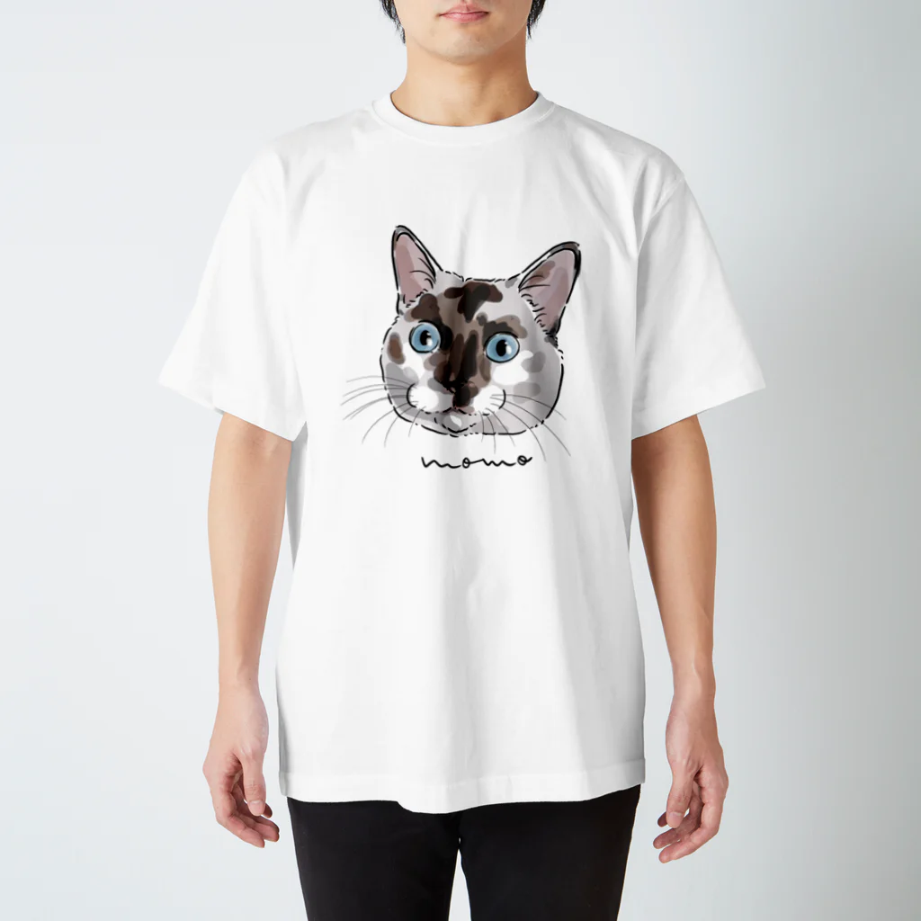 みきぞーん｜保護猫 ミッキー画伯と肉球とおともだちのmomo Regular Fit T-Shirt
