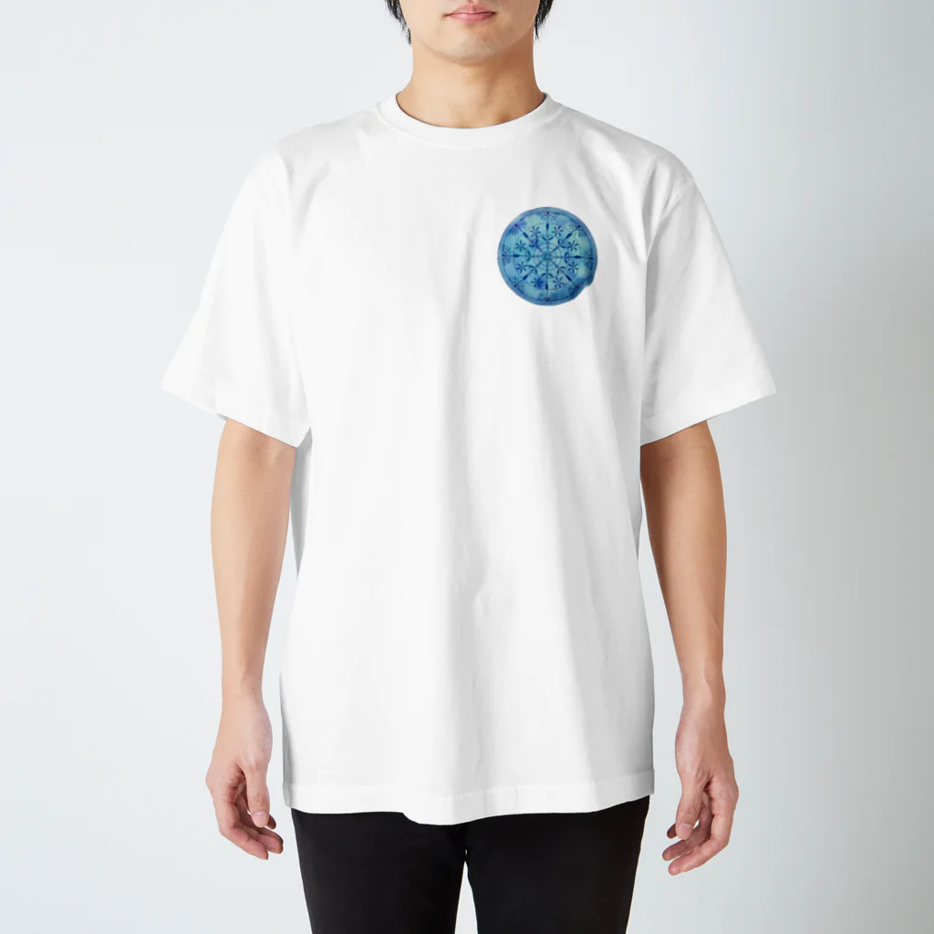 Aquamarineの湧水・清らかな水（曼荼羅） スタンダードTシャツ