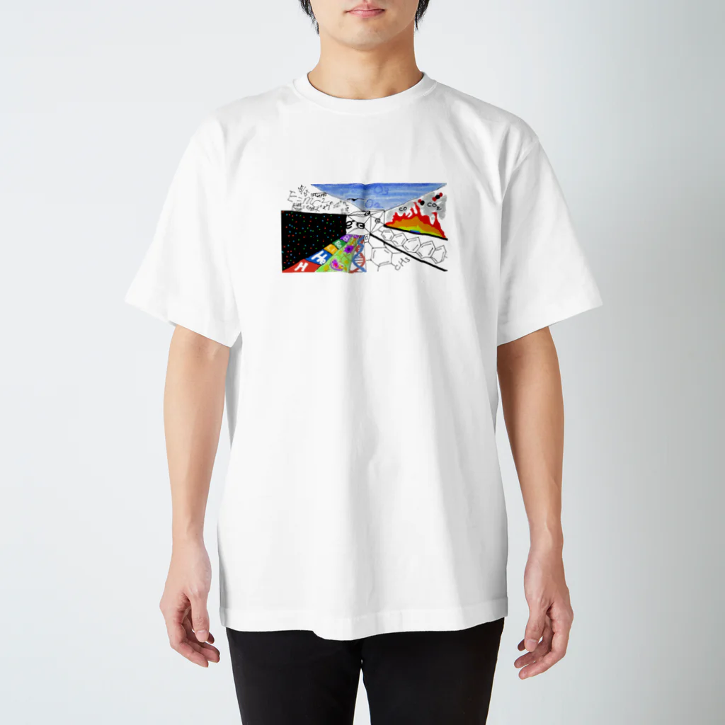 そこらへんの理系のサイエンスアートTシャツ スタンダードTシャツ