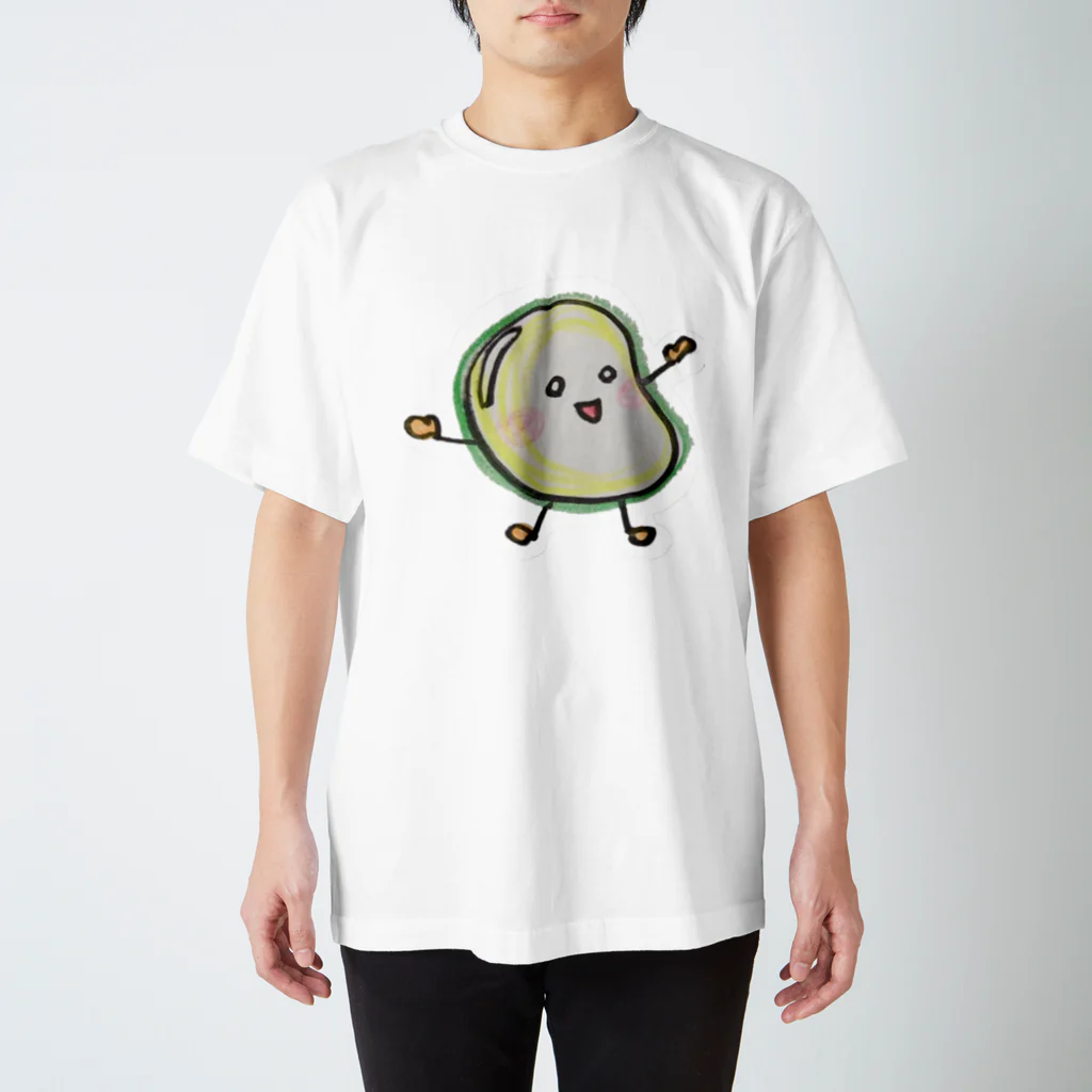 そいまめグッズのフチドリまめ スタンダードTシャツ