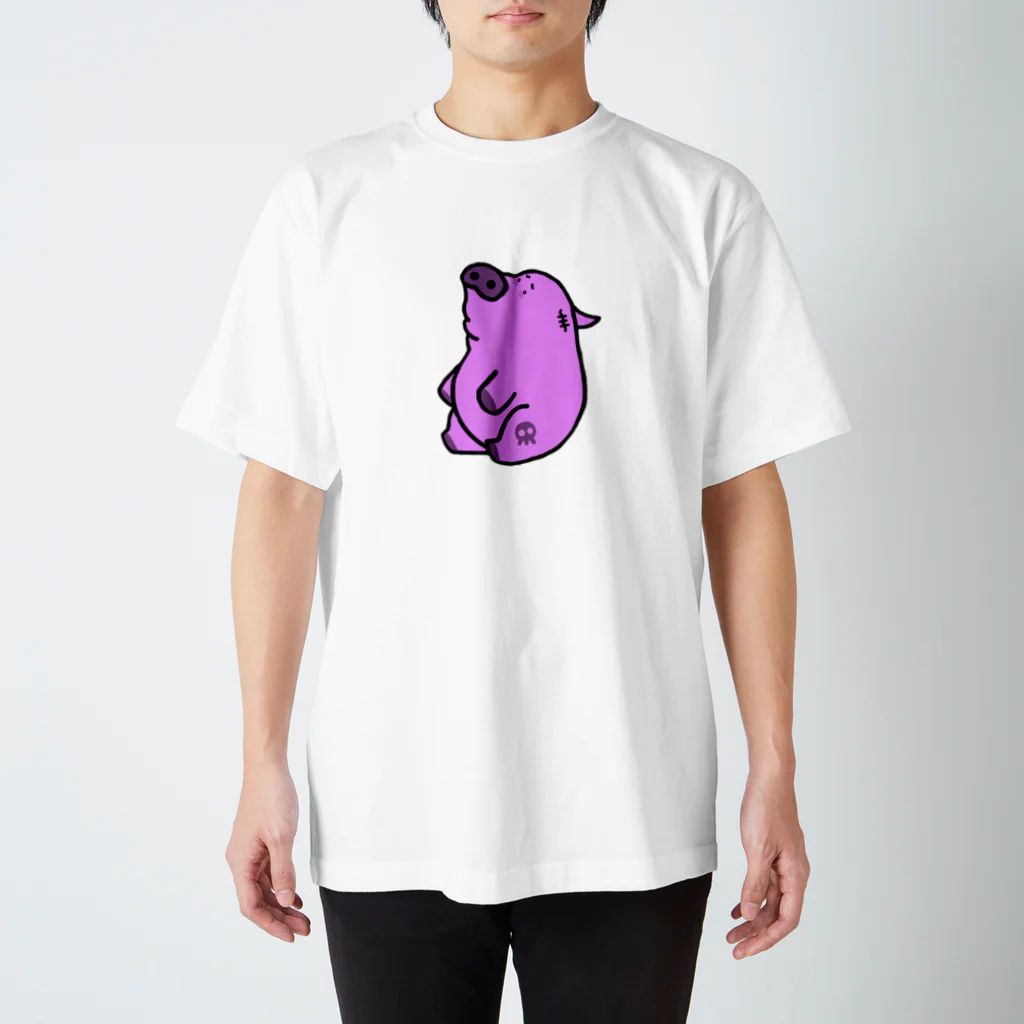 らくがき小僧の片耳豚 Regular Fit T-Shirt