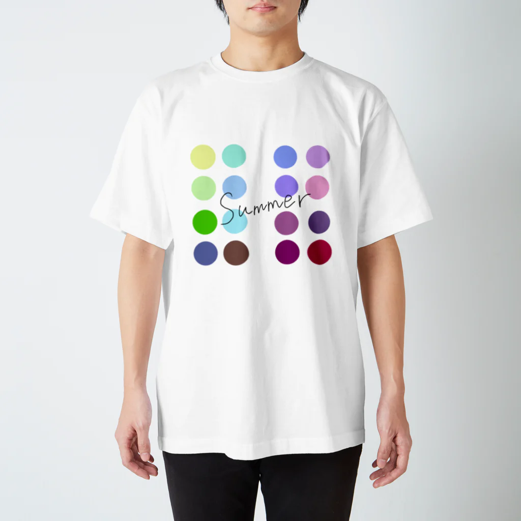 まるいポットのパーソナルカラー 夏の人 Regular Fit T-Shirt