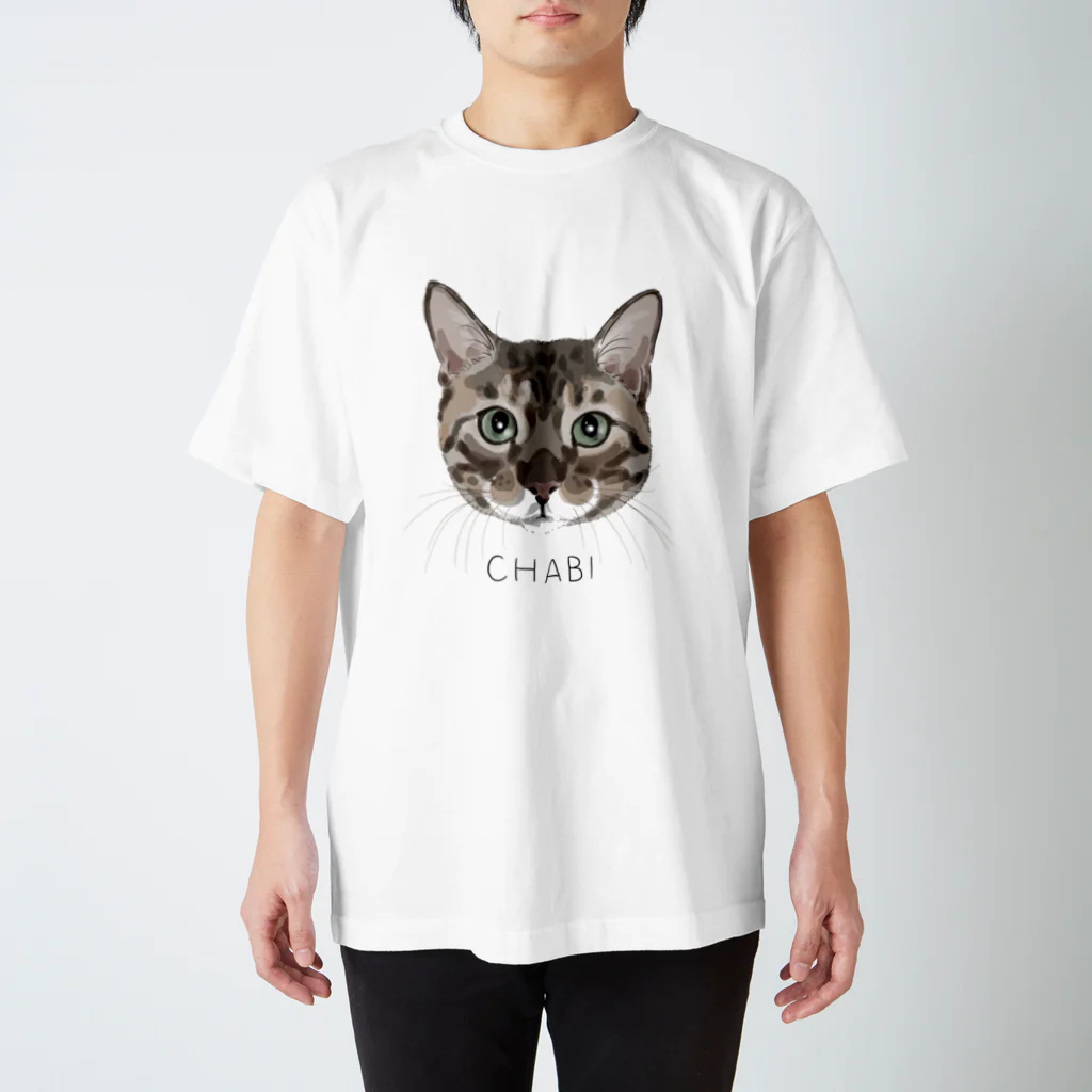 みきぞーん｜保護猫 ミッキー画伯と肉球とおともだちのchabi スタンダードTシャツ